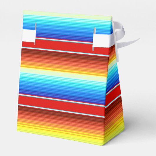 メキシ鮮やかコ毛布の伝統的セラペ フェイバーボックス (裏面サイド)