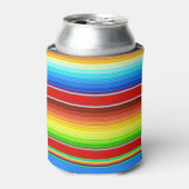 メキシ鮮やかコ毛布の伝統的セラペ 缶クーラー (缶正面)