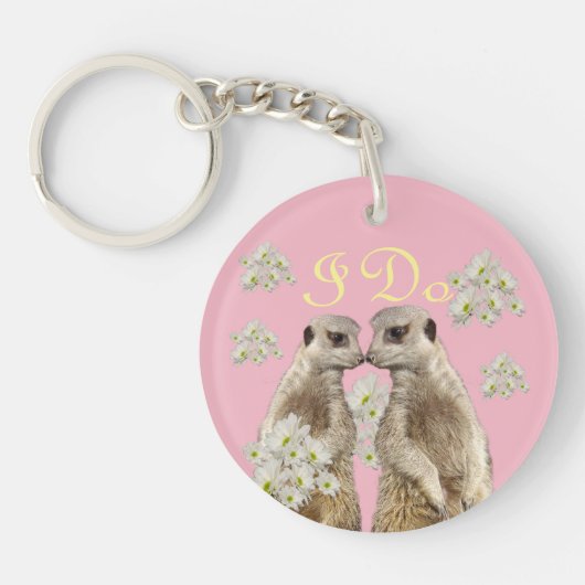 メキスをするールカット キーホルダー (正面)