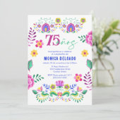 メキスペインのシコフィエスタフローラ75th誕生日パーティー 招待状 (スタンド正面)