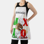 メキパーソナライズされたシキエンブレム姓カスタム エプロン (インサイチュ)