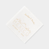 メキパーソナライズされたシ結婚コのナプキンス金箔 箔ナプキン (右)