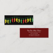 メキ最高のシコ料理店の名刺 スキニー名刺 (正面/裏面)