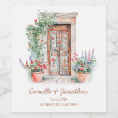 メキ素朴シ結婚コ ワインラベル (シングルラベル)