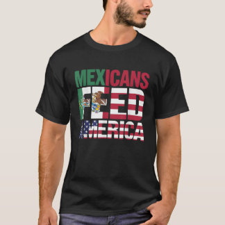 メキ食べ物を与えシアメ男性へリカは米国素晴らしの仕事A Tシャツ