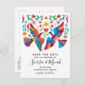 メキ鮮やかシインスパイアコの鳥とフローラのはがき 案内ポストカード (正面/裏面)