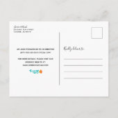 メキ鮮やかシインスパイアコの鳥とフローラのはがき 案内ポストカード (裏面)