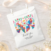 メキ鮮やかシコの鳥とフローラ フェイバーバッグ (クリップ留めされた状態)