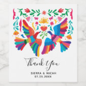 メキ鮮やかシコの鳥とフローラ ワインラベル (シングルラベル)