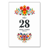 メキ鮮やかシコフローラ結婚ズ テーブルナンバー (裏面)