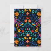 メキ鮮やかシコフローラ結婚フィエスタのQRコード 出欠カード (裏面)