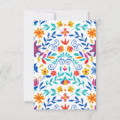 メキ鮮やかシコフローラ結婚フィエスタのQRコード 出欠カード (裏面)