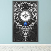 メクトロンワン抽象芸術アート キャンバスプリント (インサイチュ (ウッドフロア))