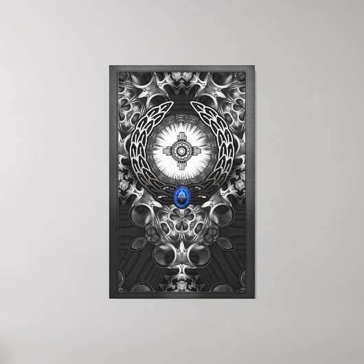 メクトロンワン抽象芸術アート キャンバスプリント (正面)