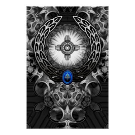 メクトロンワン抽象芸術アート ポスター