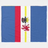 メクレンバーグ国旗フリースブランケット フリースブランケット (正面(横))