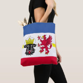 メクレンブルク州西部ポメラニアトートバッグ国旗 トートバッグ (クローズアップ)