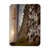 メクレンブルク海岸の夕日 マグネット (縦)