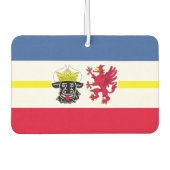 メクレンブルク西ポメラニアノート国旗 カーエアーフレッシュナー (正面)