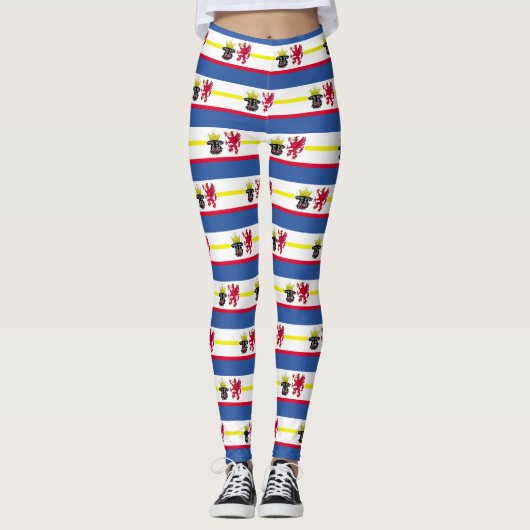 メクレンブルク西ポメラニアレギンス国旗 レギンス (正面)