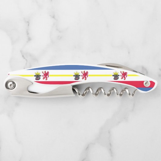 メクレンブルク西部ポメラニアウェイター国旗 ソムリエナイフ (正面)