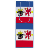 メクレンブルク西部ポメラニアワインギフトバ国旗 ワインギフトバッグ (正面)