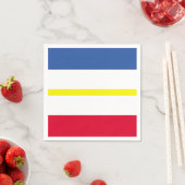 メクレンブルク西部ポメラニア国旗のナプキン スタンダードカクテルナプキン (インサイチュ)