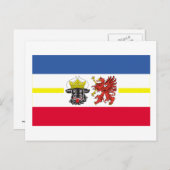 メクレンブルク・フォアポンメルン国旗 ポストカード (正面/裏面)