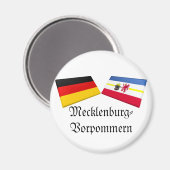 メクレンブルク・フォアポンメルン、ドイツ国旗のタイル マグネット (正面/裏面)