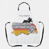 メクレンブルク – 西ポメラニアヴィナートドイツの地図 エプロン (正面)