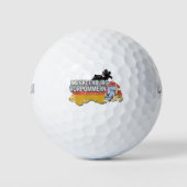 メクレンブルク – 西ポメラニアヴィナートドイツの地図 ゴルフボール (正面)