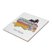 メクレンブルク – 西ポメラニアヴィナートドイツの地図 タイル (側面)