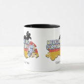 メクレンブルク – 西ポメラニアヴィナートドイツの地図 マグカップ (中央)