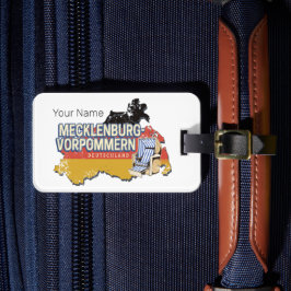 メクレンブルク – 西ポメラニアヴィナートドイツの地図 ラゲッジタグ