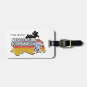 メクレンブルク – 西ポメラニアヴィナートドイツの地図 ラゲッジタグ (正面横)