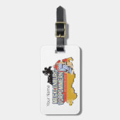 メクレンブルク – 西ポメラニアヴィナートドイツの地図 ラゲッジタグ (正面縦)