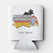 メクレンブルク – 西ポメラニアヴィナートドイツの地図 缶クーラー (裏面)