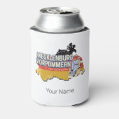 メクレンブルク – 西ポメラニアヴィナートドイツの地図 缶クーラー (缶裏面)