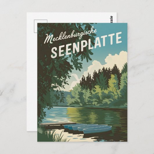 メクレンブルジシュセエンプラットドイツヴィンテージ ポストカード (正面/裏面)