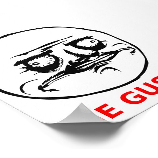 メグスタ顔と文字 ポスター (角)