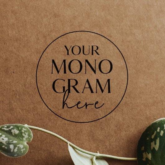 メグハン モノグラム ボヘミア シンプル ウェディング ゴムスタンプ ラバースタンプ