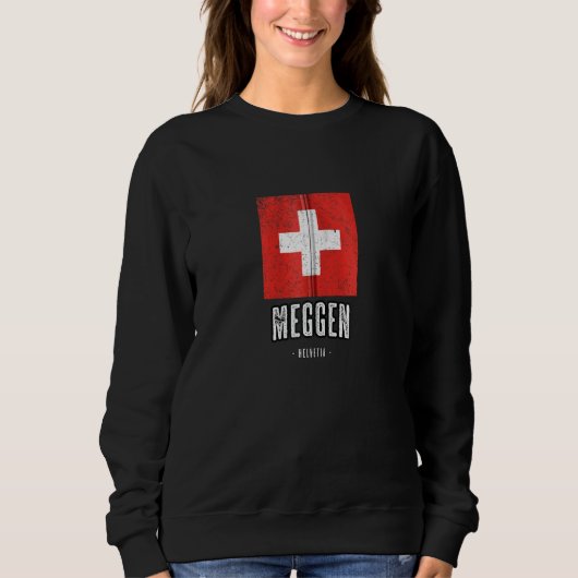 メゲンスイスChスイス国旗Merch Gra スウェットシャツ (正面)