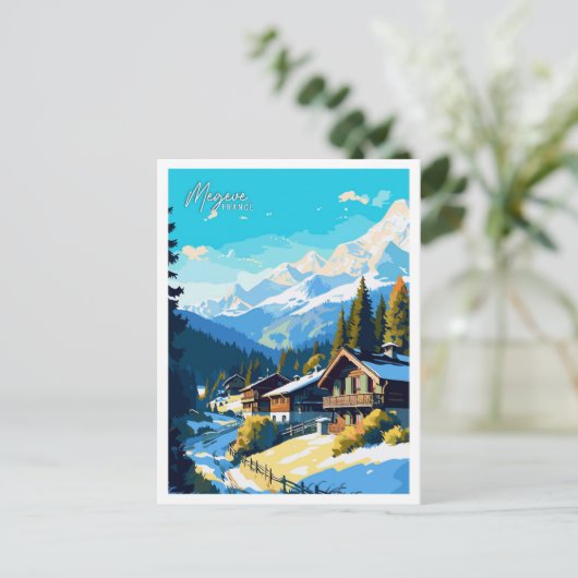 メゲヴフランスアートヴィンテージ旅行イラストレーション ポストカード (スタンド正面)