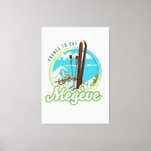 メゲーブフランスキーロゴ キャンバスプリント (正面)