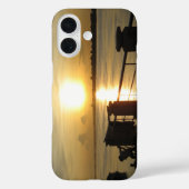 メコン川サンセット…タイ，イサーン，ノングカイ Case-Mate iPhoneケース (裏面)