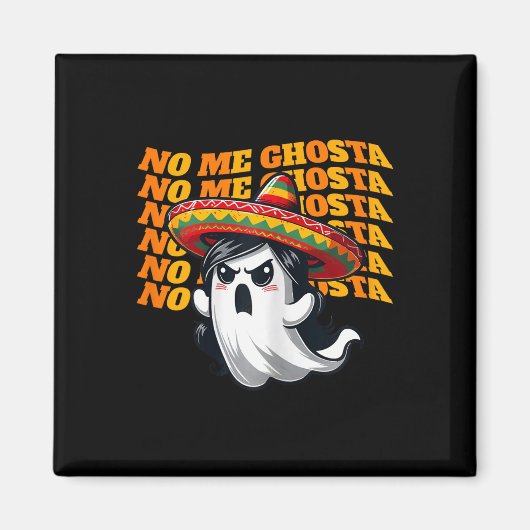 メゴスタメキシおもしろいカンハロウィーン幽霊女性2 マグネット (正面)