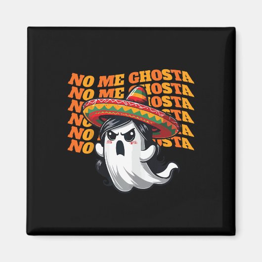 メゴスタメキシコおもしろいンハロウィーン幽霊女性 マグネット (正面)