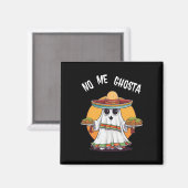 メゴスタメキシコおもしろいンハロウィーン幽霊 マグネット (正面/裏面)