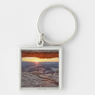 メサのアーチ、Canyonlandsの国立公園の日の出 キーホルダー