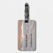 メサのアーチ、Canyonlandsの国立公園の日の出 ラゲッジタグ (裏面縦)